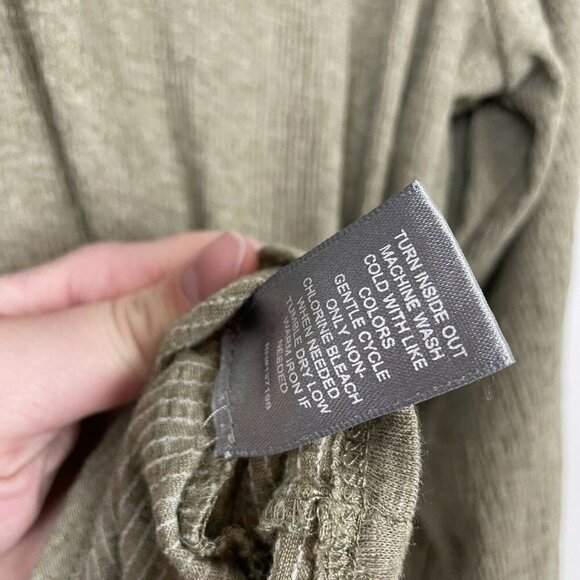 Marled Green Button Up Top Womens Size Large EUC - Picture 6 of 8